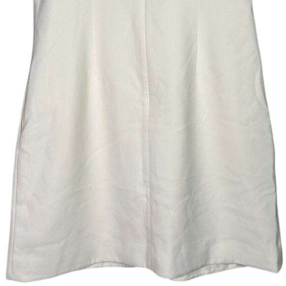 J. Crew Lace Cap Sleeve Knee Length Shift Dress Pockets Back Zip Lined 4 Ivory - Picture 6 of 15